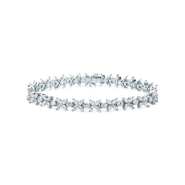 Cluster Tennis Bracelet